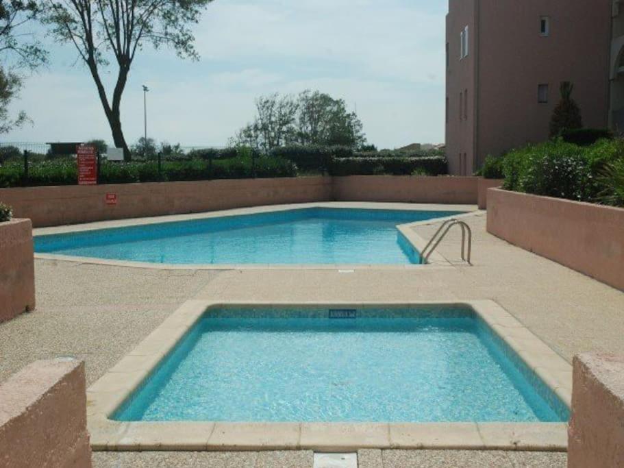 Amouvera C14, T2 Vue Mer, Piscine, Clim, Parking Agde Exteriör bild